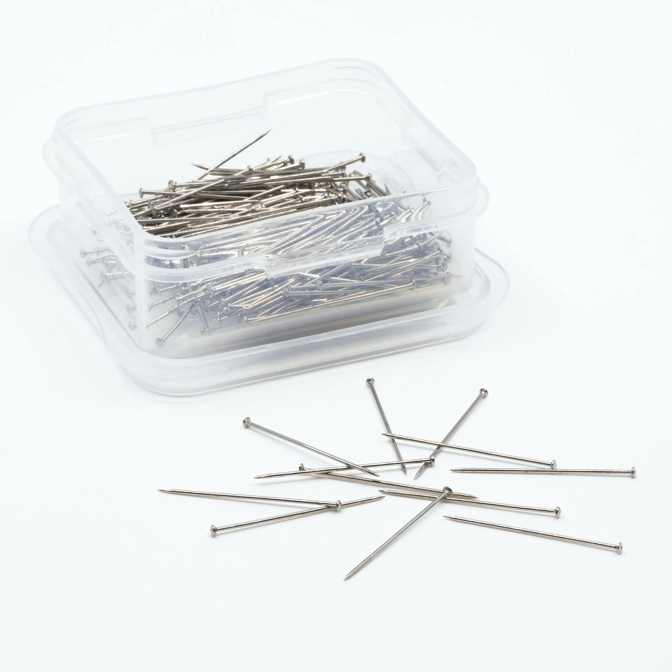 1-1/16" Extra-Fine Satin Pins, Nickel, 400 pc