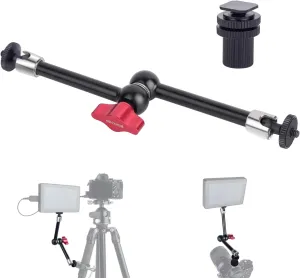 11" Pro Cold Shoe Magic Arm, Extra-Long Adjustable Friction Arm with 1/4" Screw for Teleprompter, Ring Light, Camera Rig  Live Stream Filmaking-87003