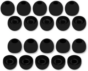 (2 Types of Medium) Silicone Replacement Earbud Tips Covers [4mm & 4.5mm Connections Holes] - 5 Pairs Each Kind