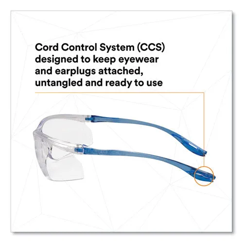 3M™ Virtua Sport Ccs Protective Eyewear Blue Plastic Frame Clear Polycarbonate Lens