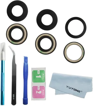 3pcs OEM Original Rear Camea Glass Lens Replacement for iPhone 11 and iPhone 11 Pro and iPhone 11 Pro Max with Adhesive Preinstalled and Repair Tools (for 11/11 Pro / 11 Pro Max)