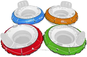 4 Pack Heavy Duty River Tube Cover Only; Made in USA to fit River Run Tube; Compatible with Intex Inflatable River Run river float tube & Most 53" River Tubes