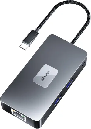 7-in-1 Docking Station with 2.5Gbps Ethernet, USB C Hub with 2X USB-A 3.2 Gen 2,100W PD, 4K@60Hz HDMI Monitor, SD/TF 3.0 Card Reader for MacOS Windows Linux Android