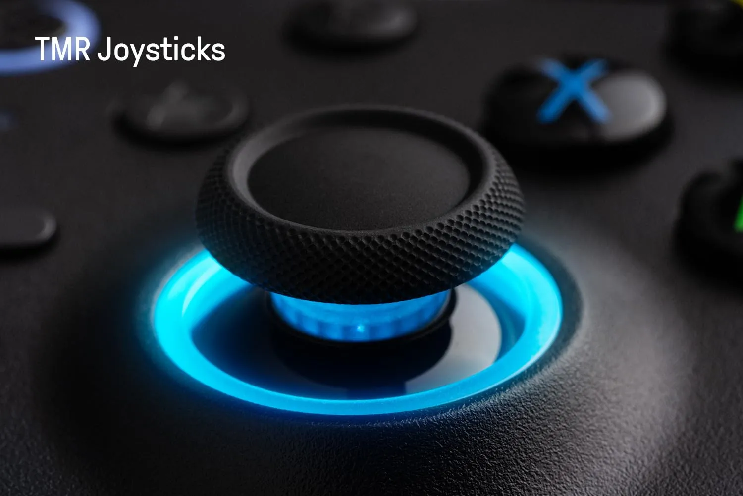 8Bitdo Ultimate 2 Wireless Gaming Controller with TMR Joysticks, Switchable Hall Effect/Tactile Triggers, 8Speed Wireless Tech, Charging Dock, RGB Fire Ring for PC & Android - Black