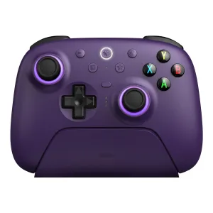 8Bitdo Ultimate 2 Wireless Gaming Controller with TMR Joysticks, Switchable Hall Effect/Tactile Triggers, 8Speed Wireless Tech, Charging Dock, RGB Fire Ring for PC & Android - Purper