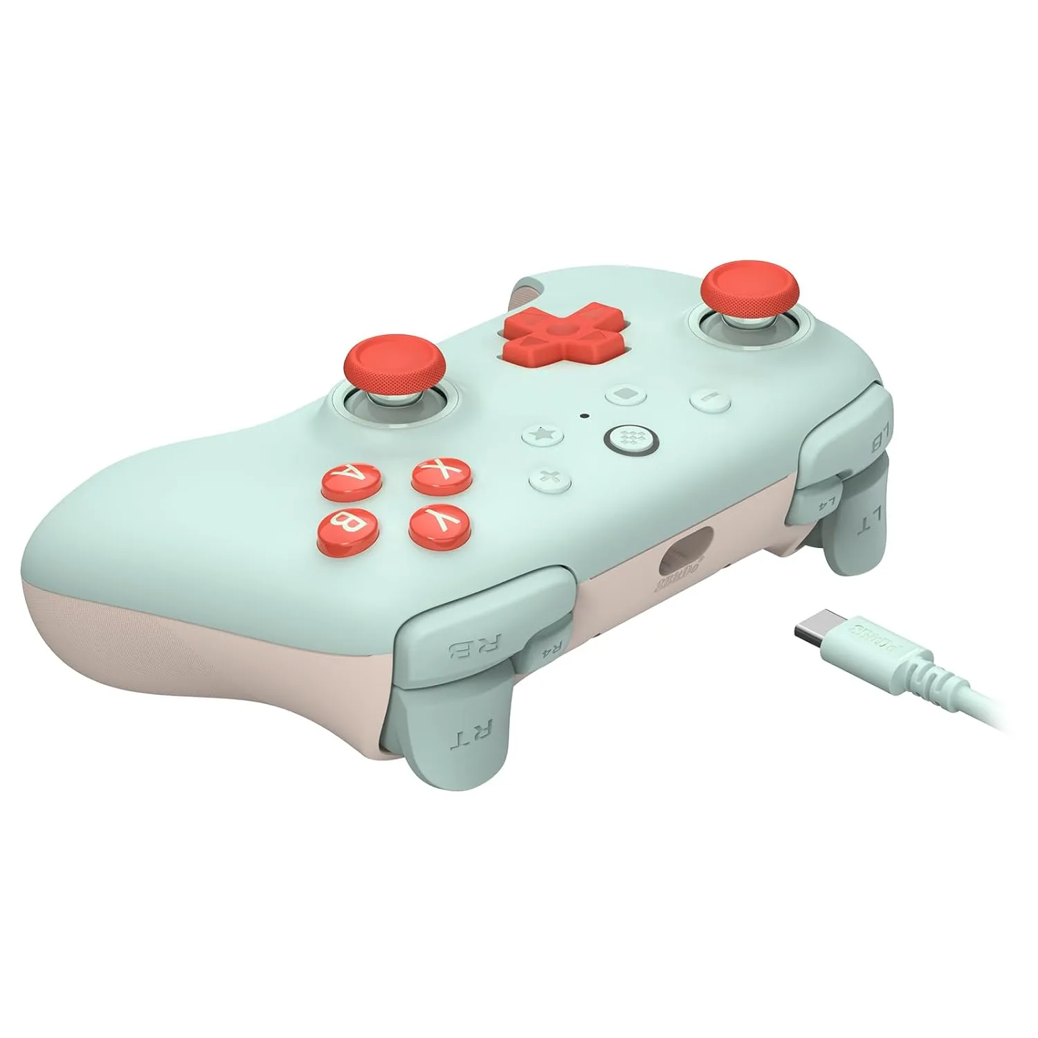 8Bitdo Ultimate 2C Hall Effect Joysticks and Hall Triggers Wired Controller for Windows PC and Android, with Remappable L4/R4 Bumpers, Turbo function & Rumble vibration (Mint)