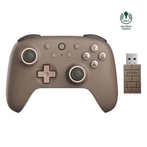 8Bitdo Ultimate 2C Wireless Controller for Windows PC and Android, with 1000Hz Polling Rate, Hall Effect Joysticks and Hall Triggers, and Remappable L4/R4 Bumpers (Brownie)