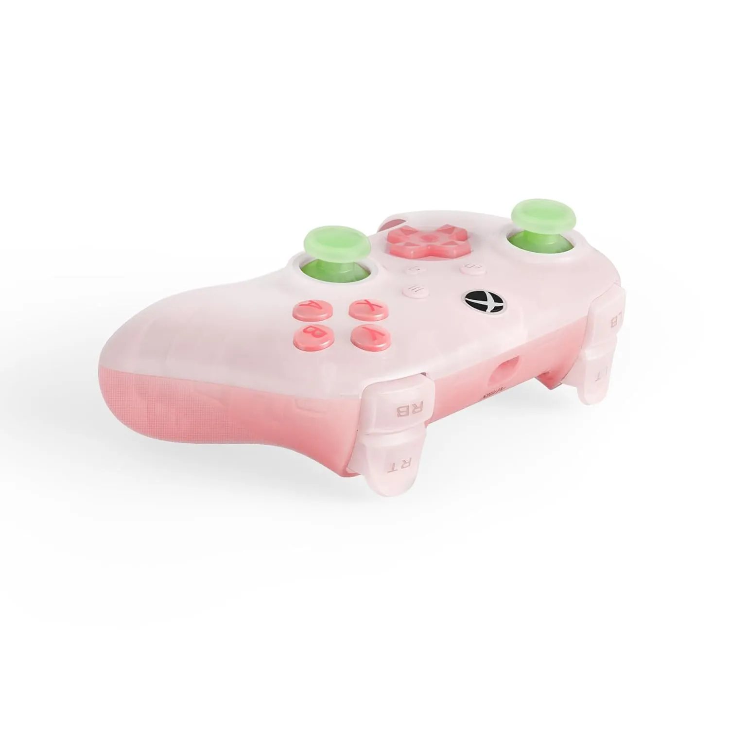 8Bitdo Ultimate Mini Wired Controller for Xbox with RGB Lighting Fire Ring, Hall Effect Joysticks and Triggers, for Xbox Series X|S, Xbox One, Windows 10/11 - Officially Licensed (Translucent Pink)