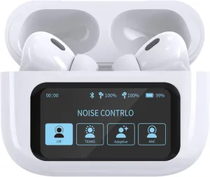 Active Noise Cancelling Wireless Earbuds with Touch ControlBluetooth 5.4 in-Ear HeadphonesBuilt-in MicIPX4 Waterproof Sport Earphones for Workout/Running/Travel