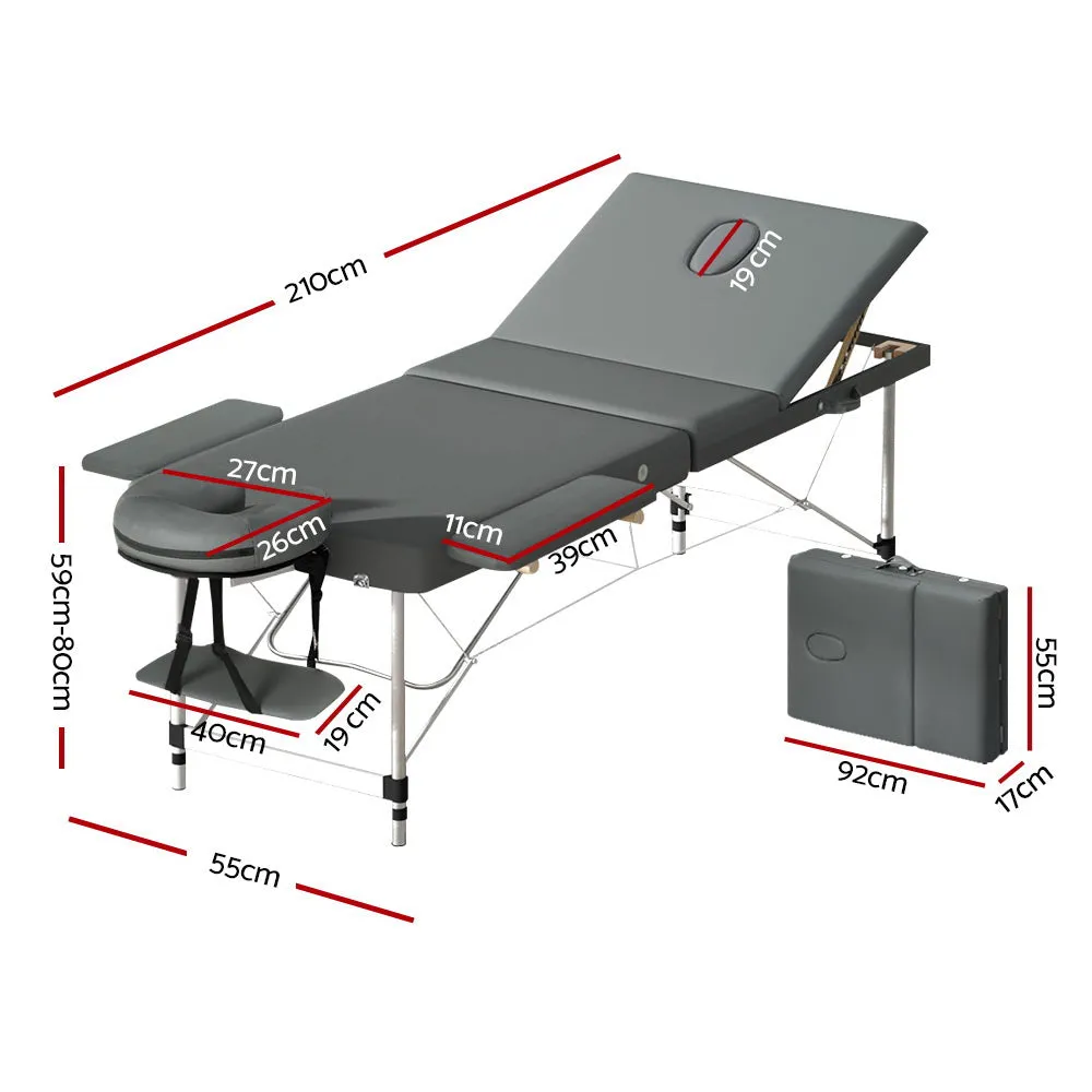 Adjustable Portable Massage Table w/ Carry Bag and Cover Set - Zenses