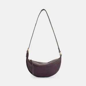AllSaints Half Moon Leather Crossbody Bag