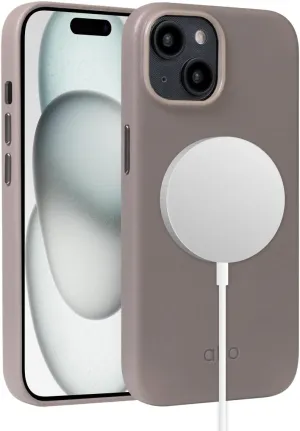 alto Phone Case Compatible with iPhone 15 2023 and MagSafe, Magnetic Italian Leather Case, Clop Series Drop Protective Case (iPhone 15, 6.1 inch, Cement Gray)