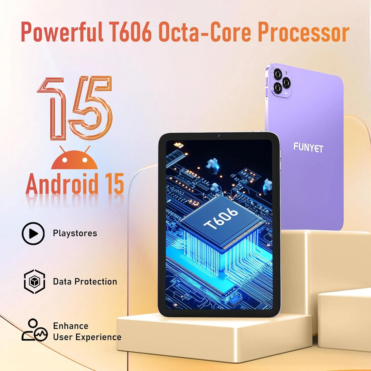 Android Tablet,10 inch Tablets 2025,8GB (4 4) RAM 128GB Storage (Expandable),Octa-Core Processor,HD Display,Dual Cameras,6000mAh Battery,GPS, Wi-Fi 5,Bluetooth 5.0,Incell Screen,Metal Shell