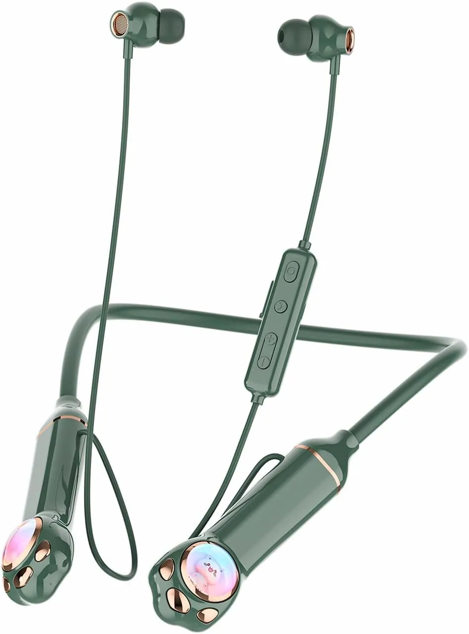 Around The Neck Headphones Wireless Bluetooth Neckband Earbuds Neck Band Kids Bluetooth Earbuds Wireless with Neckband Ear Buds Kids Behind Over The Neck Bluetooth Headphones