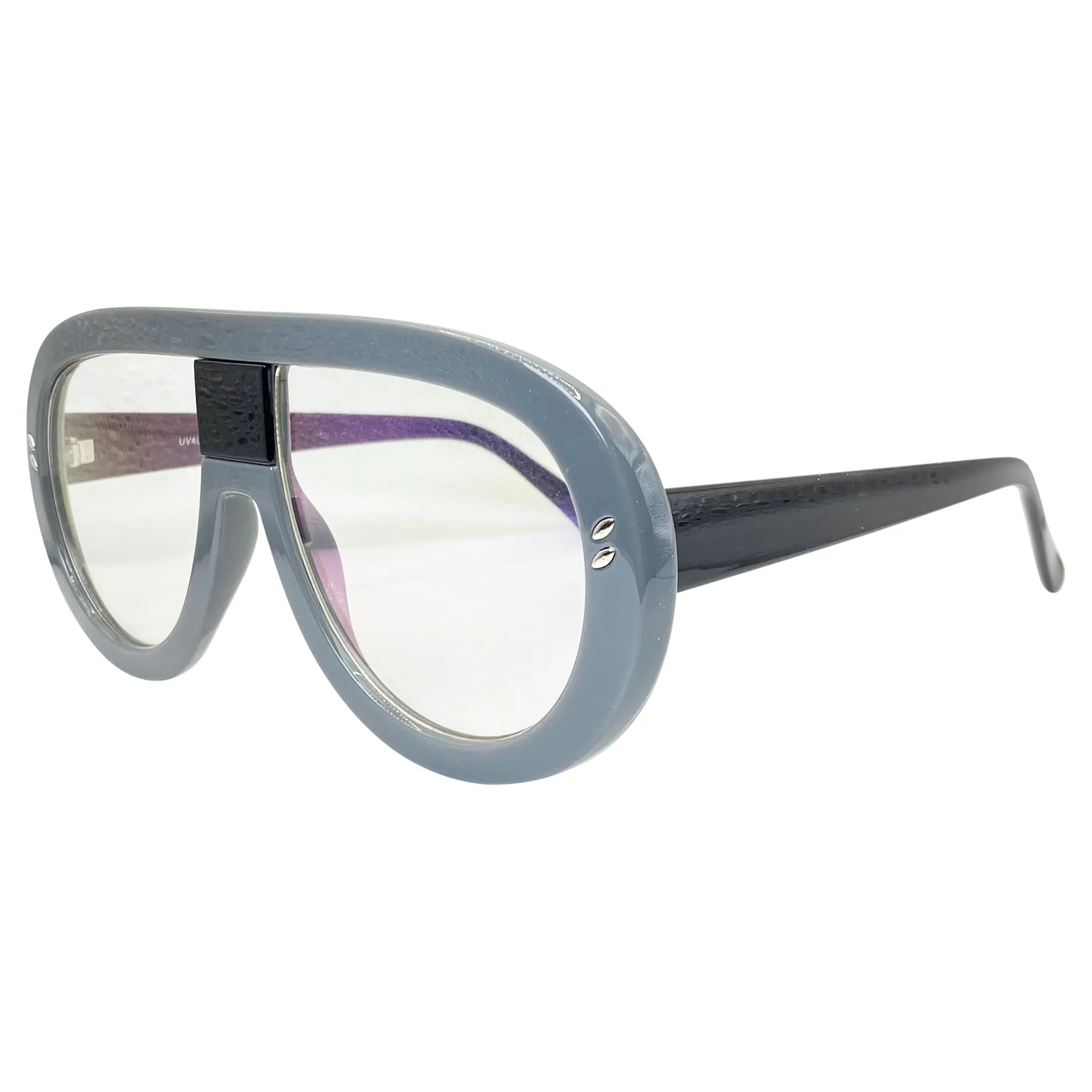ARTHUR Clear Aviator Chunky Glasses