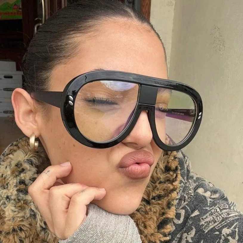 ARTHUR Clear Aviator Chunky Glasses