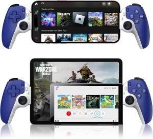 arVin Mobile Game Controller for iPad/iPhone/Android/Tablet/Switch/PS4/PC, Replacement for PS Portal, Wireless Gamepad with Hall Effect Joystick & Trigger/Back Key/Turbo/Support Streaming/Cloud Gaming
