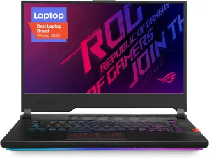 ASUS ROG Strix Scar 15 Gaming Laptop, 15.6"" 240Hz FHD IPS Display, Core i7-10875H, 16GB DDR4 RAM, 2TB SSD, NVIDIA GeForce RTX 2070 Super, Per-Key RGB Keyboard, Windows 10, Black