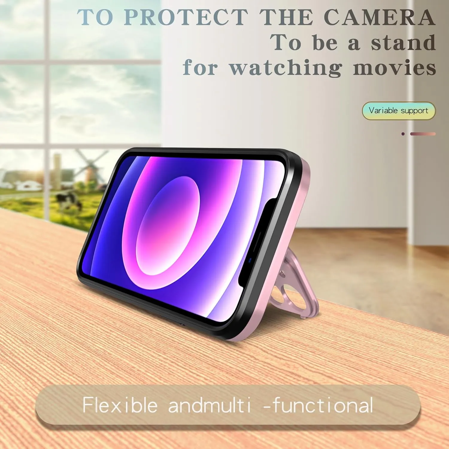 Asuwish Phone Case for iPhone 11 6.1 with Magsafe Tempered Glass Screen Protector and Stand Slim Cell Cover Hard Hybrid Mobile Accessories iphone11case iPhone11 i Phone11 11s XI 11R Women Rose Gold