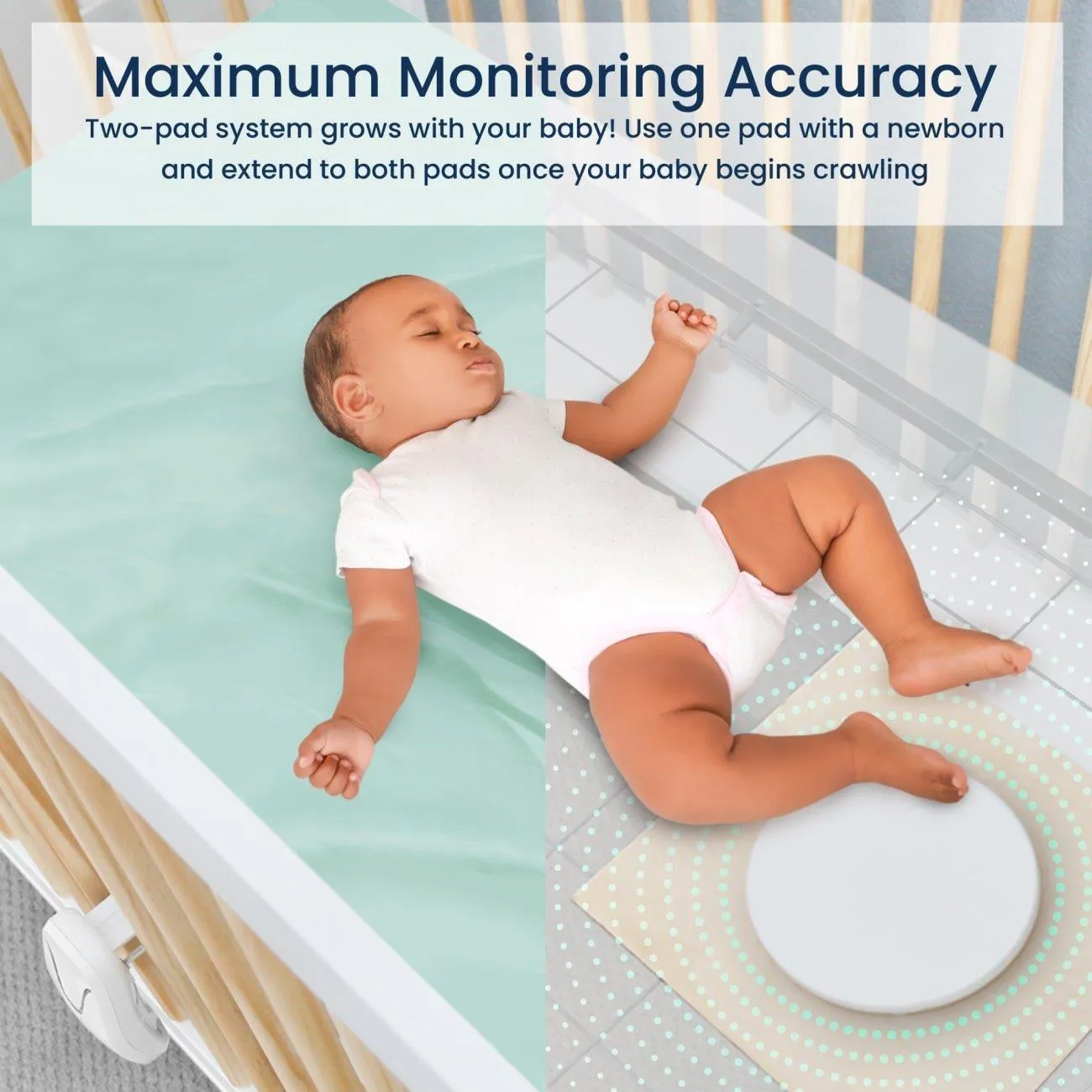 Babysense 7  Baby Monitor with Real Time No Breathing & Irregularity Alerts for Safe Sleep