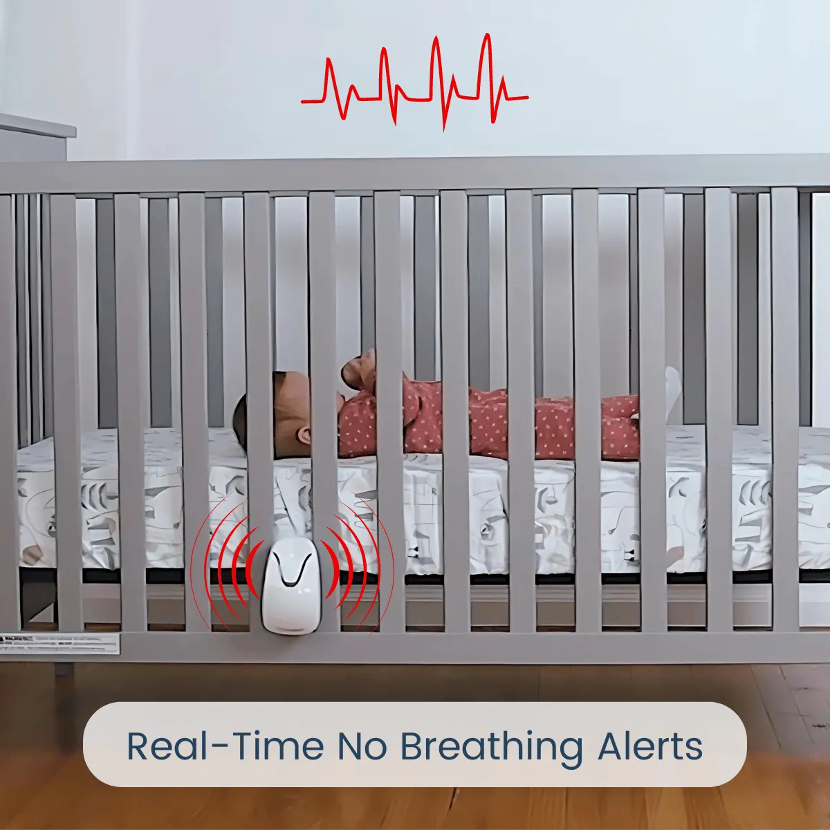 Babysense 7  Baby Monitor with Real Time No Breathing & Irregularity Alerts for Safe Sleep