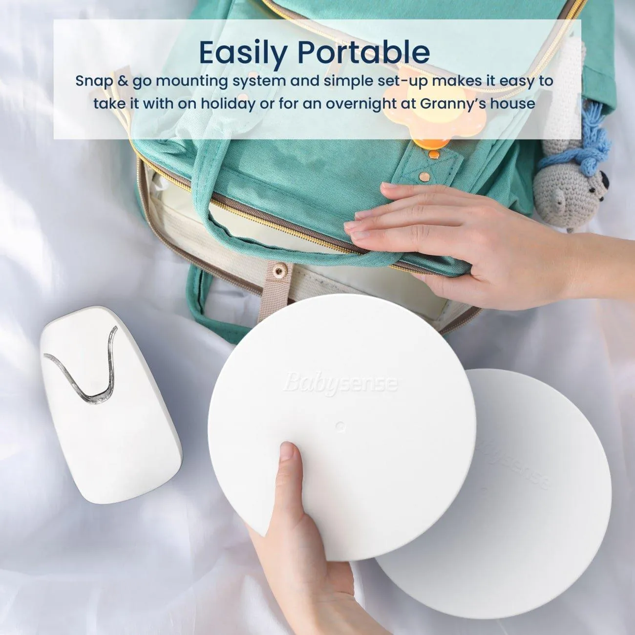 Babysense 7  Baby Monitor with Real Time No Breathing & Irregularity Alerts for Safe Sleep