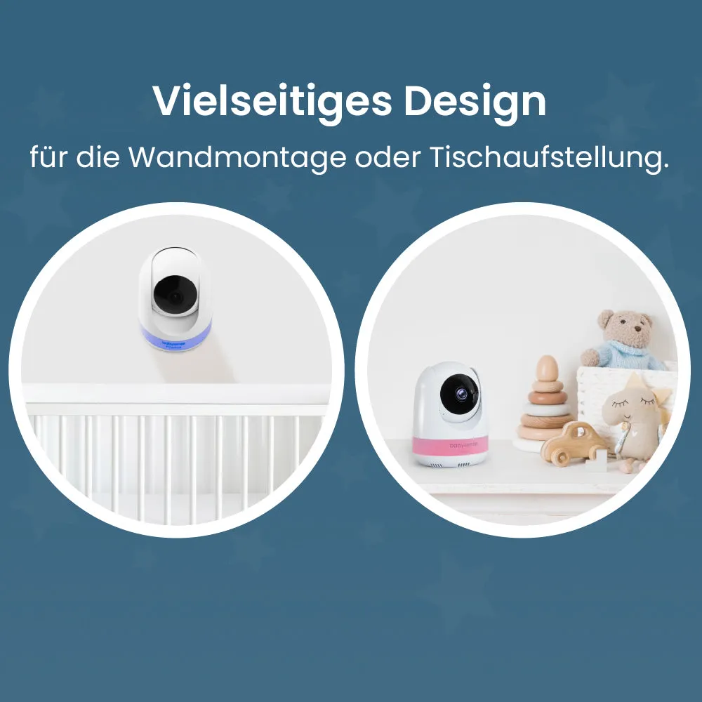Babysense Prisma: Video Baby Monitor with 2 Cameras, Non Wifi, Split Screen, Night Light & Sound Machine