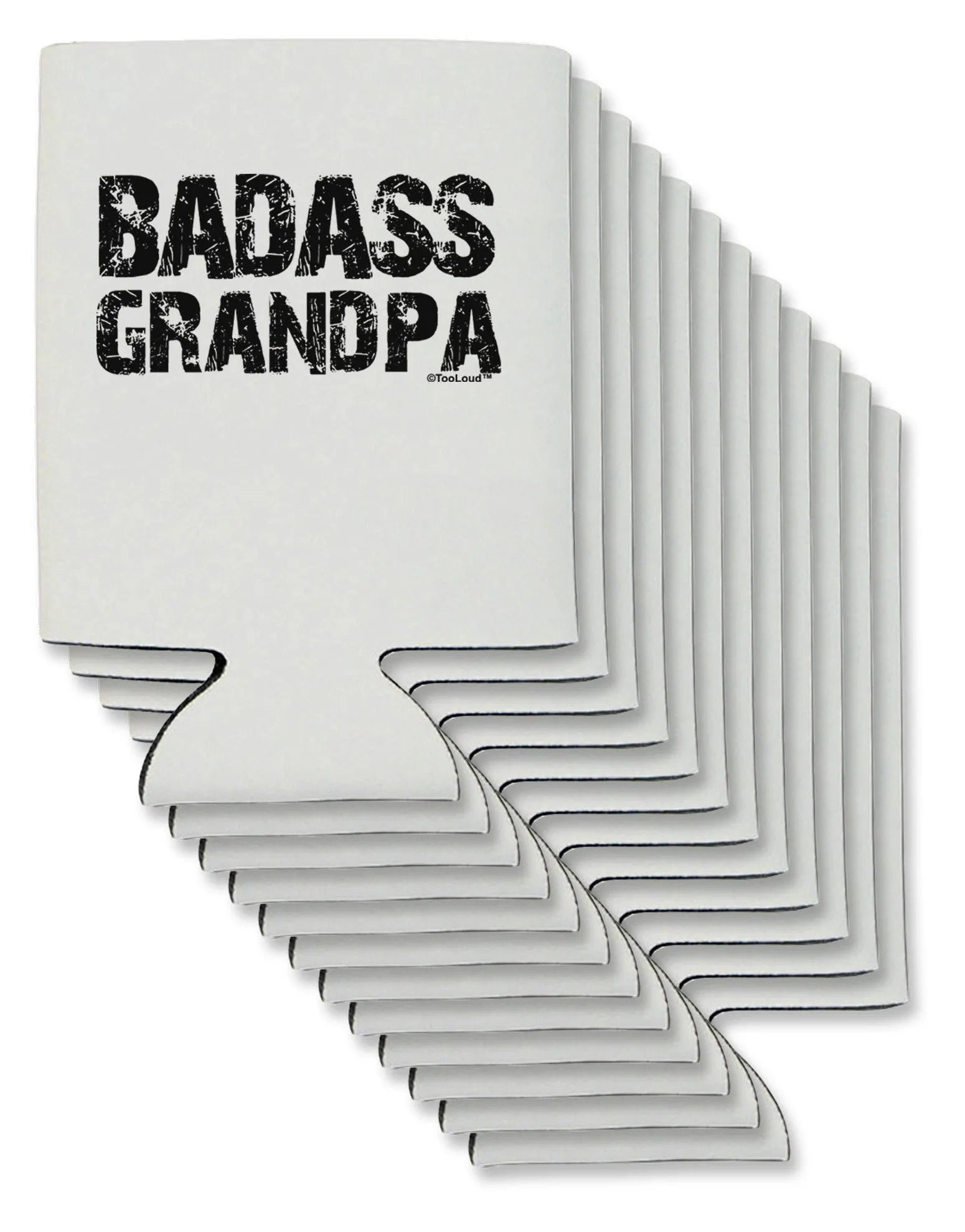 Badass Grandpa Can / Bottle Insulator Coolers by TooLoud