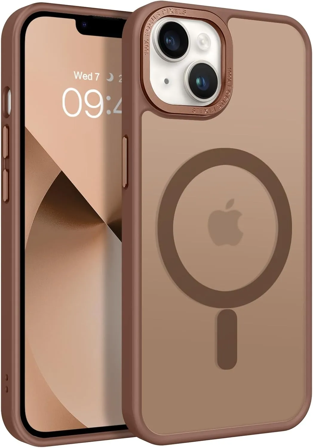 BENTOBEN Magnetic for iPhone 13 Case & iPhone 14 Case [Compatible with Magsafe] Translucent Matte Phone Case iPhone 13/14 6.1 inch Slim Thin Shockproof Women Men Protective Cover, Bronze