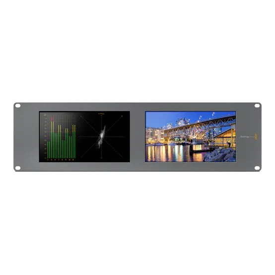 Blackmagic Design SmartScope Duo 4K Rack-Mounted Dual 6G-SDI Monitors