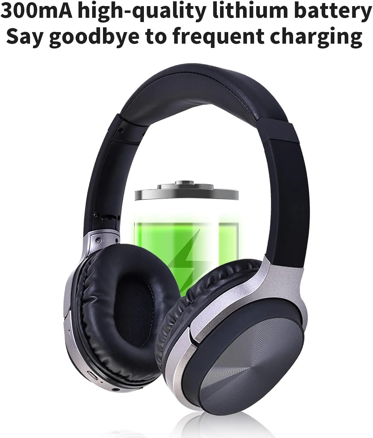 Bluetooth Earphones Wireless Bluetooth Over Ear Headphones Foldable Bluetooth 5.0 Headphones Call Noise Reduction Lightweight Headset with Microphone Multiple Modes Playback for Work, Sport, Travel
