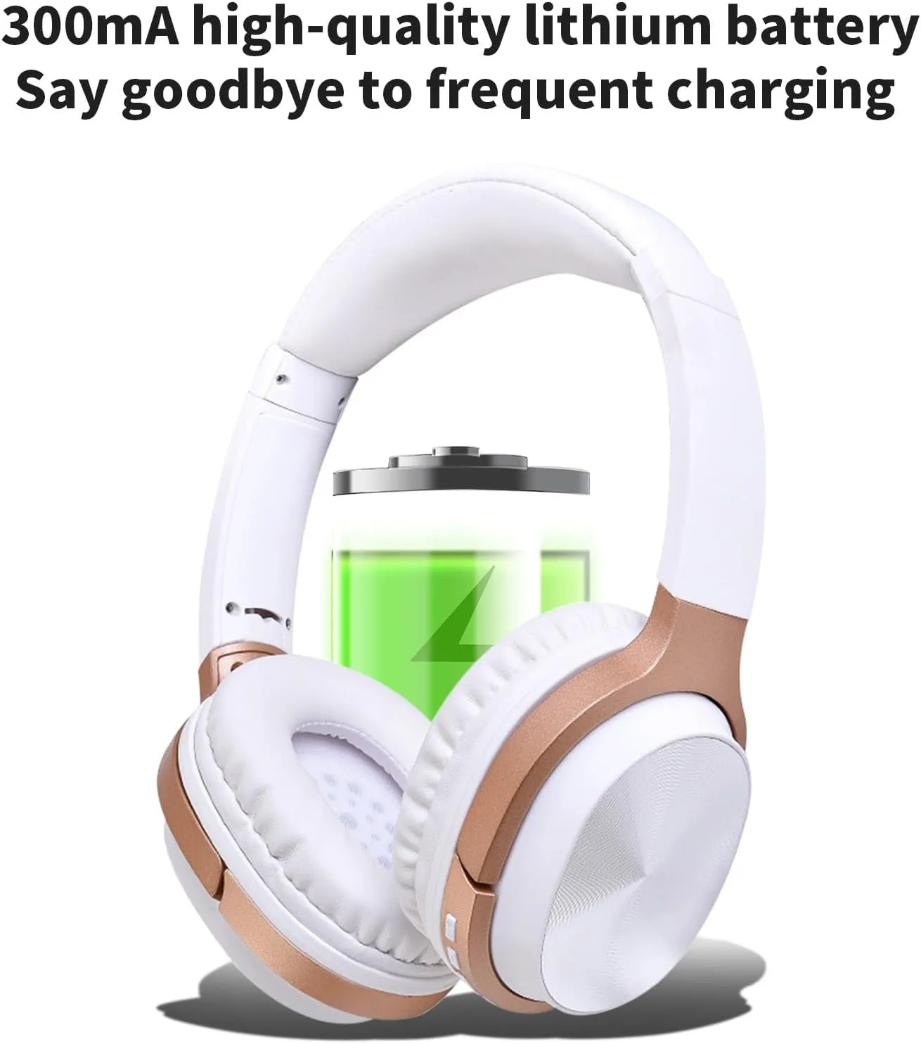 Bluetooth Earphones Wireless Bluetooth Over Ear Headphones Foldable Bluetooth 5.0 Headphones Call Noise Reduction Lightweight Headset with Microphone Multiple Modes Playback for Work, Sport, Travel