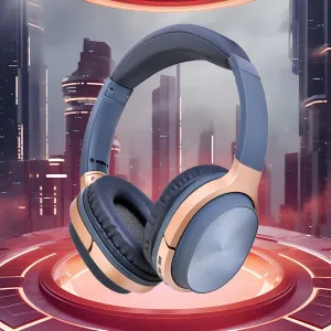Bluetooth Earphones Wireless Bluetooth Over Ear Headphones Foldable Bluetooth 5.0 Headphones Call Noise Reduction Lightweight Headset with Microphone Multiple Modes Playback for Work, Sport, Travel