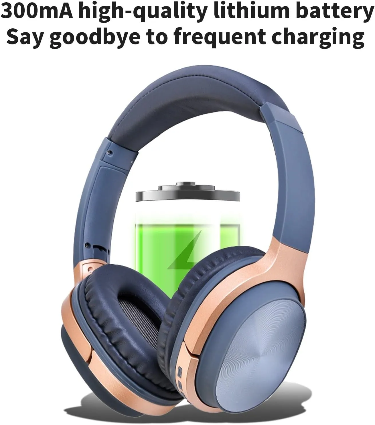 Bluetooth Earphones Wireless Bluetooth Over Ear Headphones Foldable Bluetooth 5.0 Headphones Call Noise Reduction Lightweight Headset with Microphone Multiple Modes Playback for Work, Sport, Travel