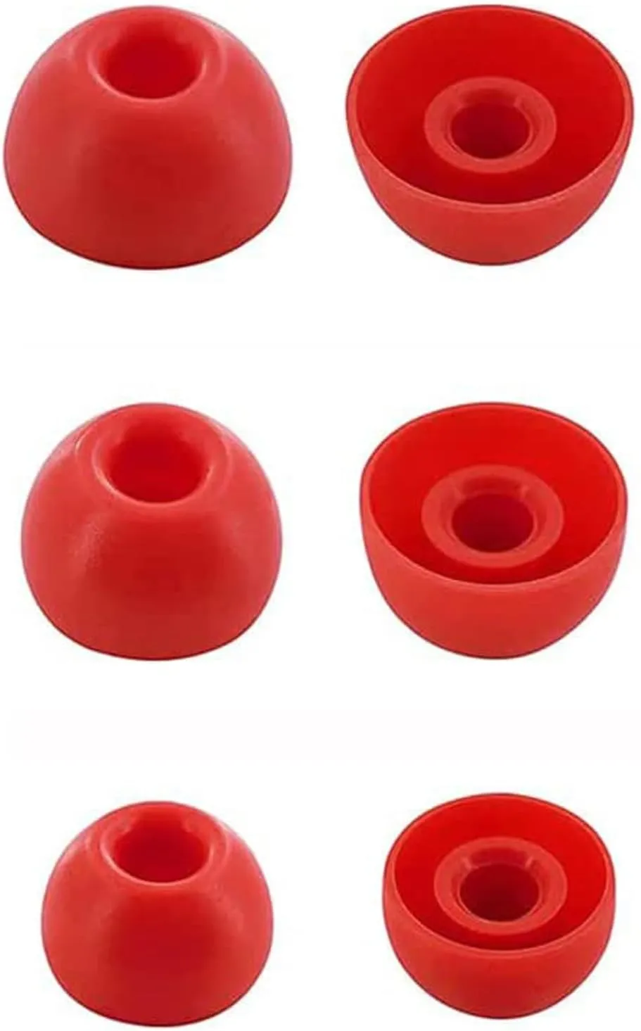 BLUEWALL Ear Tips Compatible with Beats Solo Buds, Studio Buds & Fit Pro, 6 Pairs S/M/L Sizes, Red