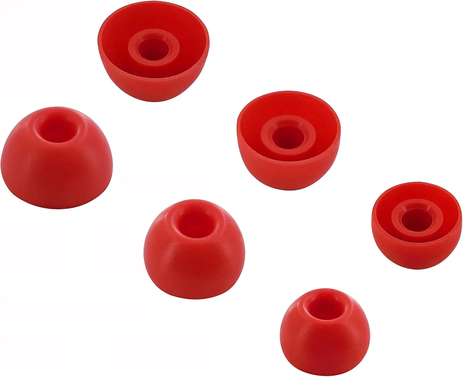 BLUEWALL Ear Tips Compatible with Beats Solo Buds, Studio Buds & Fit Pro, 6 Pairs S/M/L Sizes, Red