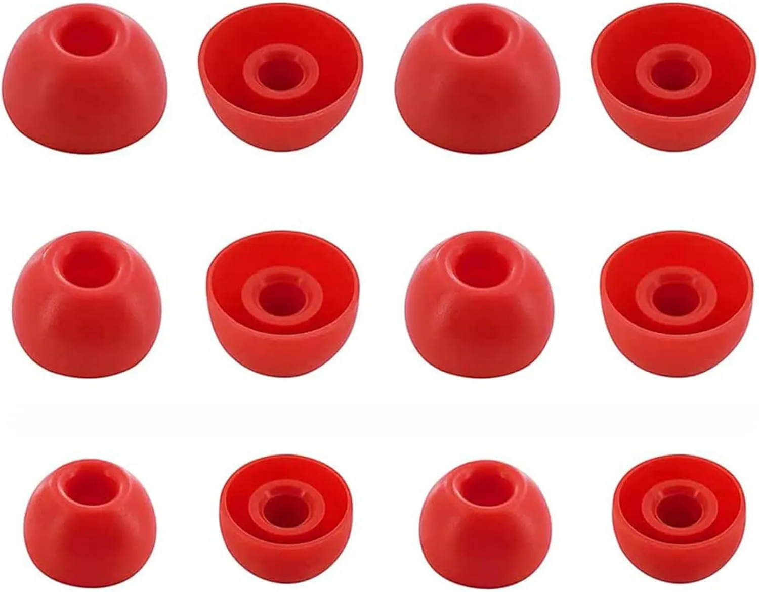 BLUEWALL Ear Tips Compatible with Beats Solo Buds, Studio Buds & Fit Pro, 6 Pairs S/M/L Sizes, Red