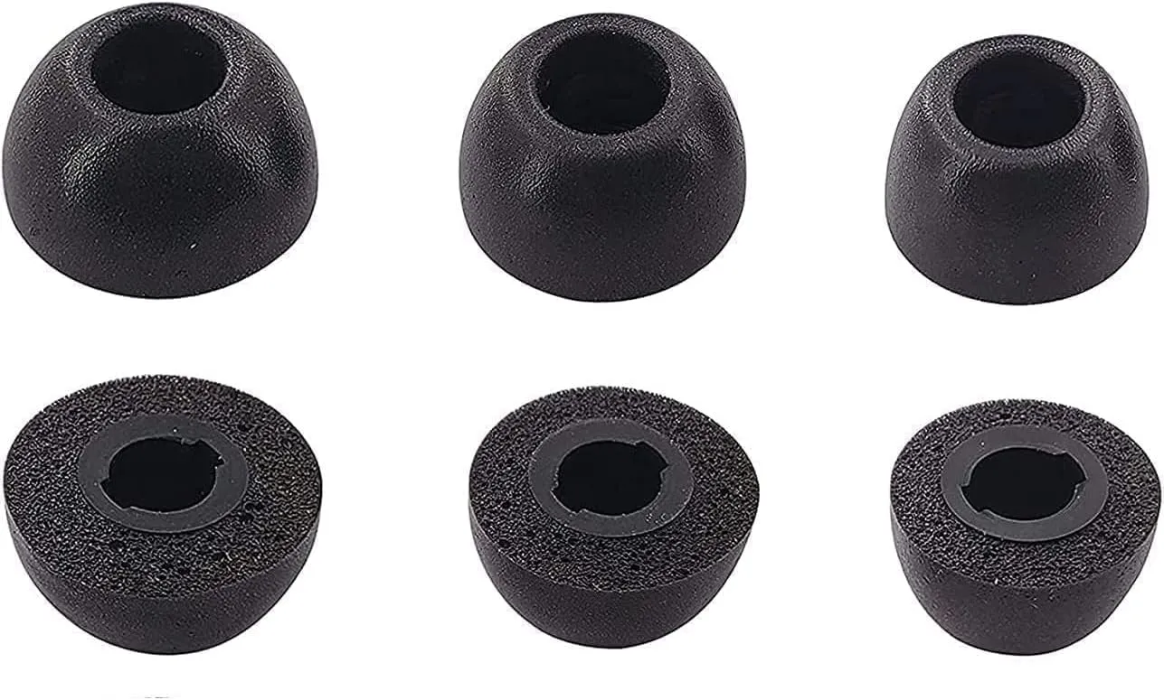 BLUEWALL Foam Ear Tips eartips Compatible with Galaxy Buds FE Earbuds, S M L Sizes Fit in Case Earbuds Memory Foam Tips Replacement Eartips Compatible with Galaxy Buds FE Earbuds 6 Pairs