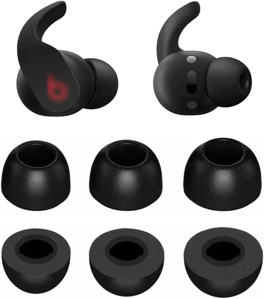 BLUEWALL Foam Eartips Earbuds Tips Compatible with Beats Fit Pro Studio Buds, Fit in Case Earbuds Soft Memory Foam Tip Compatible with Beats Fit Pro Studio Buds, 3 Pairs S/M/L