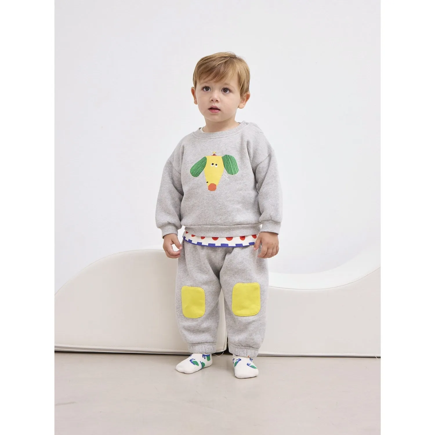 Bobo Choses Offwhite Funny Snail All Over Short Socks