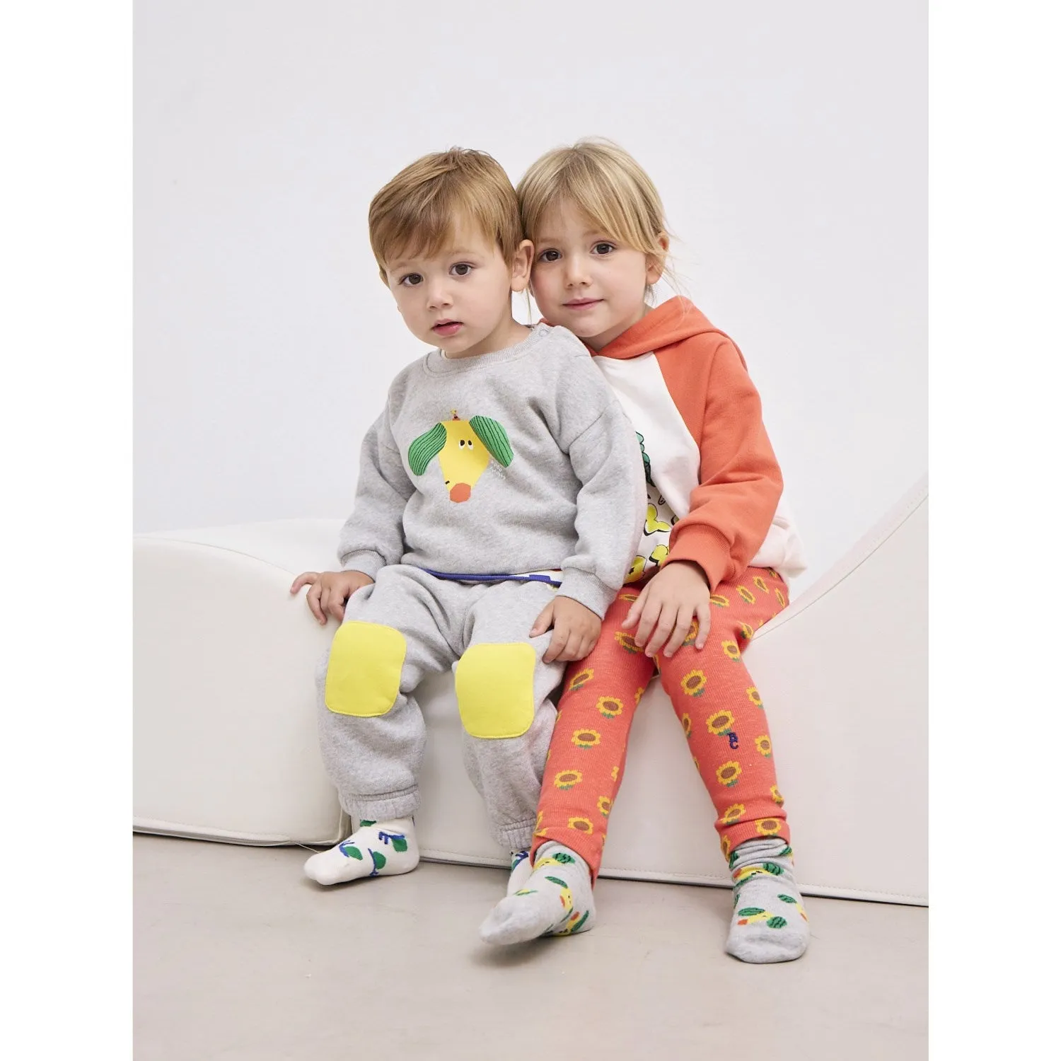 Bobo Choses Offwhite Funny Snail All Over Short Socks