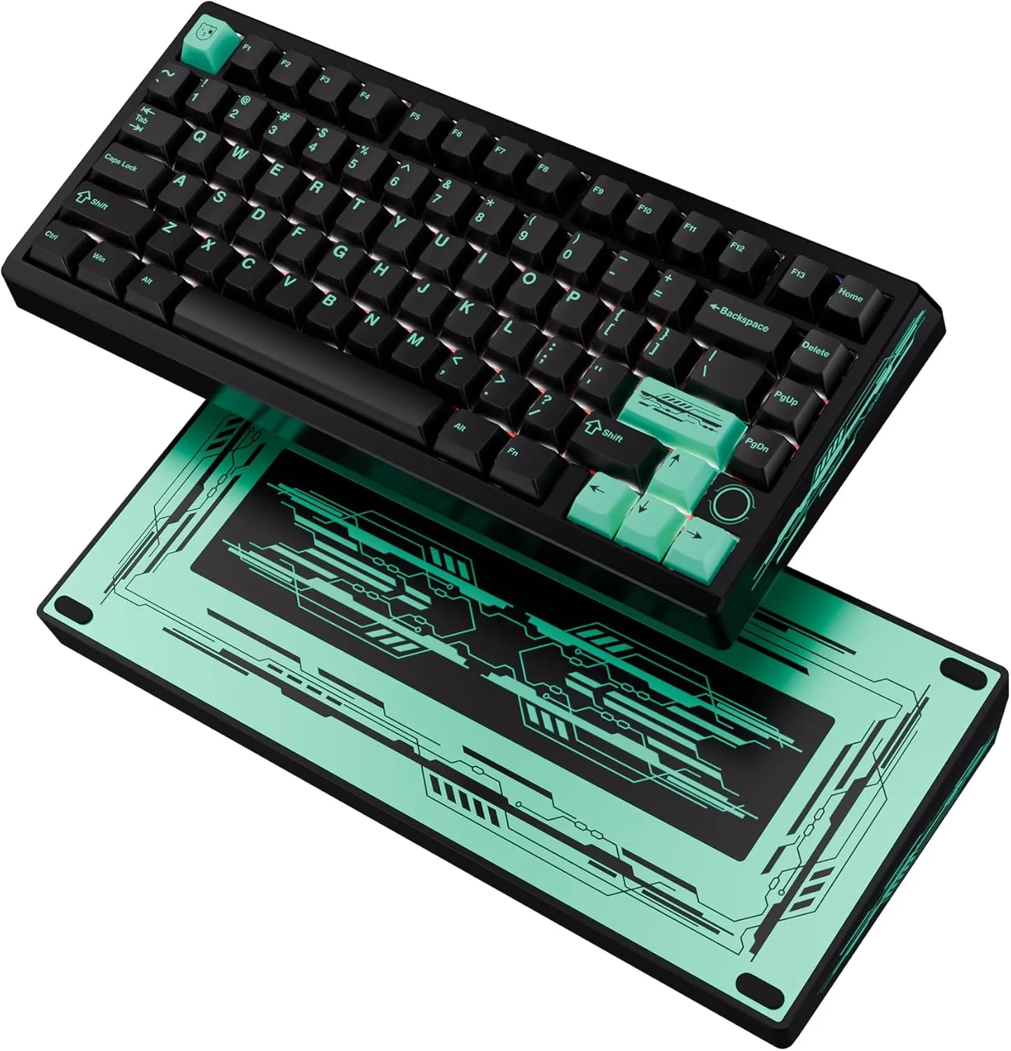 BOOG75 75% Gaming Keyboard with GATERON KS-37B Magnetic Switches, Rapid Trigger Toggle Hall Effect Keyboard, Hot Swappable, Gasket Mount Wired Custom Aluminum HE Key Board for Laptop PC (Black)
