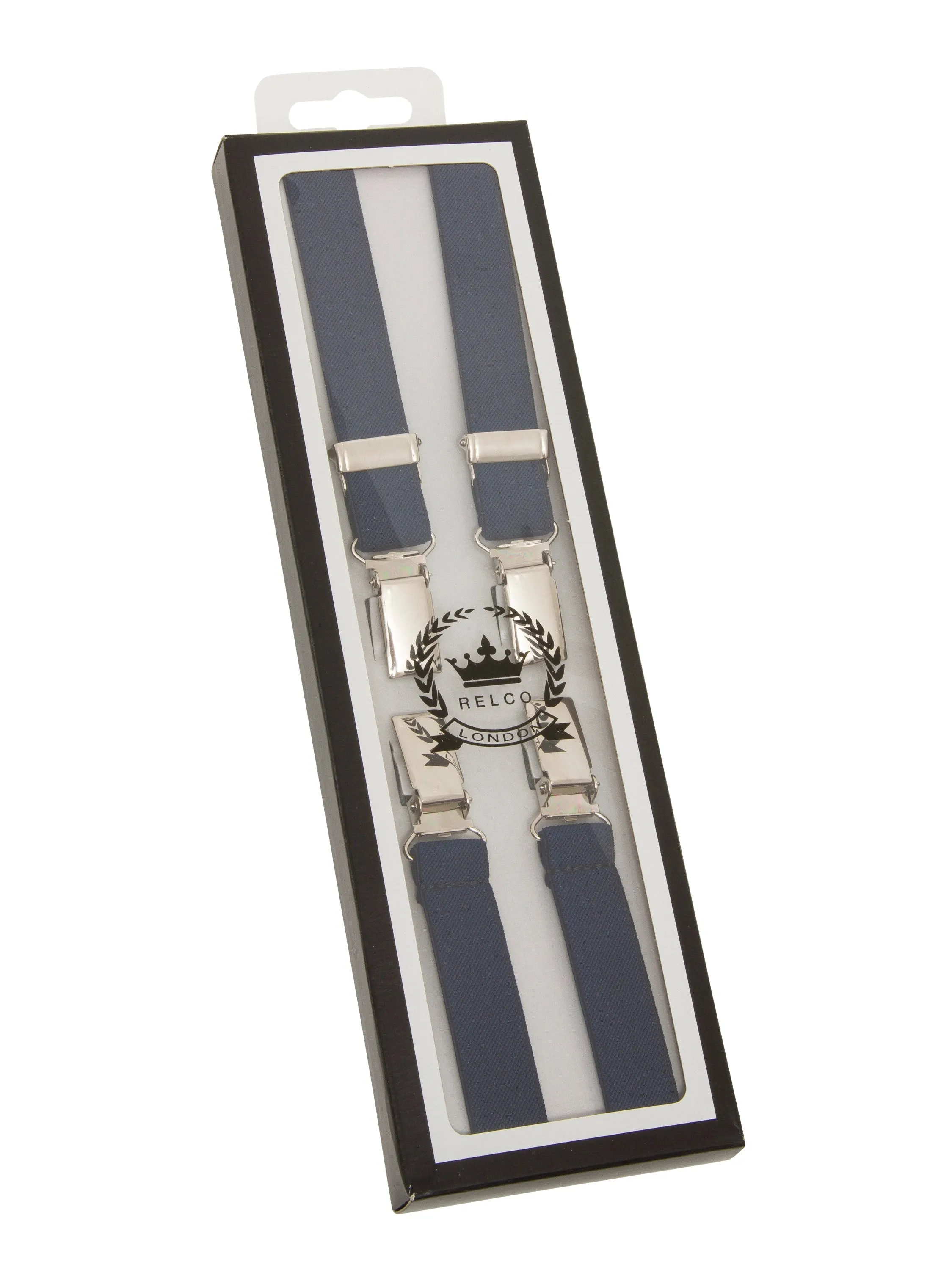 Braces and Buckles - Navy Blue