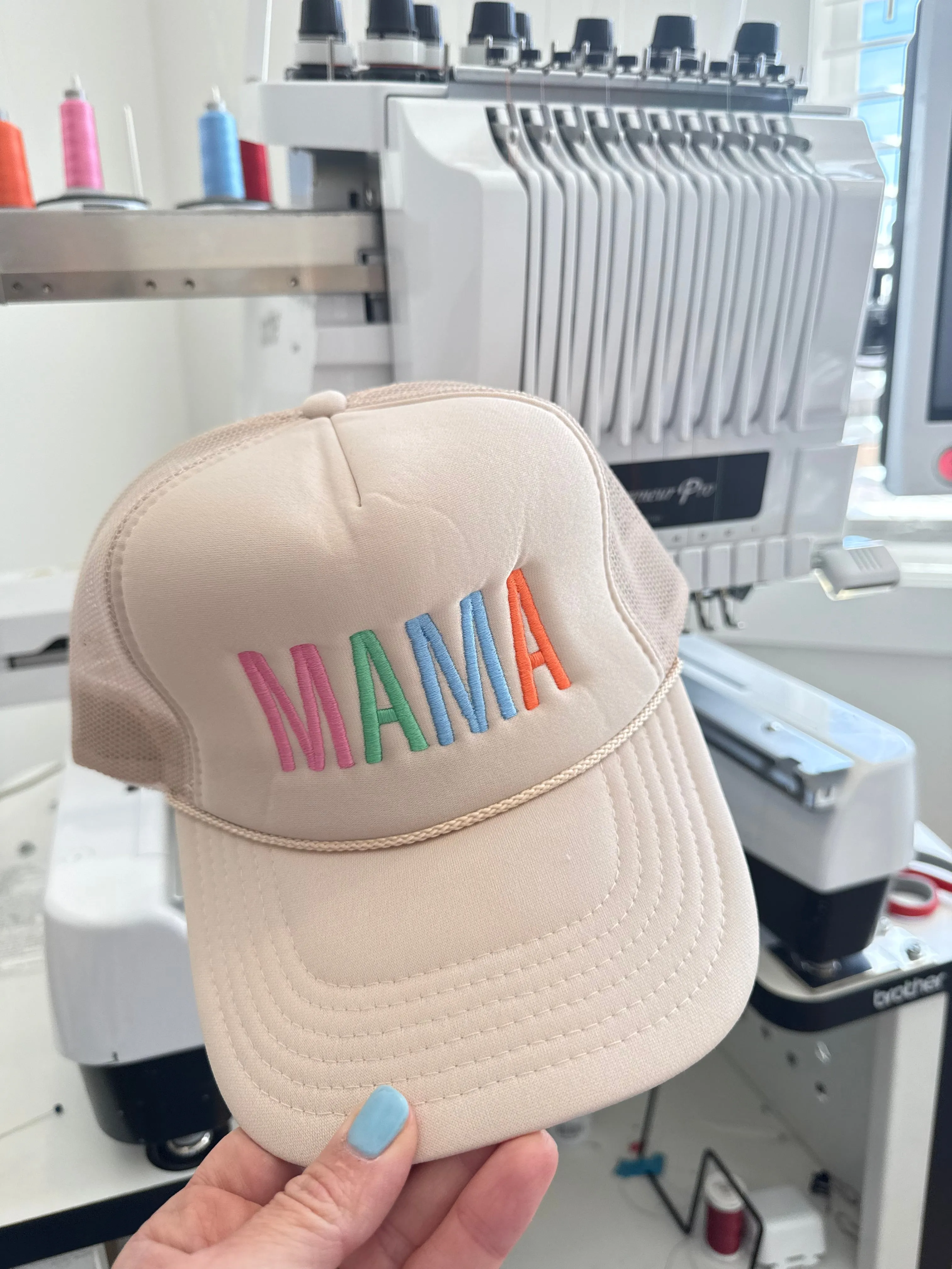 Breezy | Mama Hat Multi-Color Tan