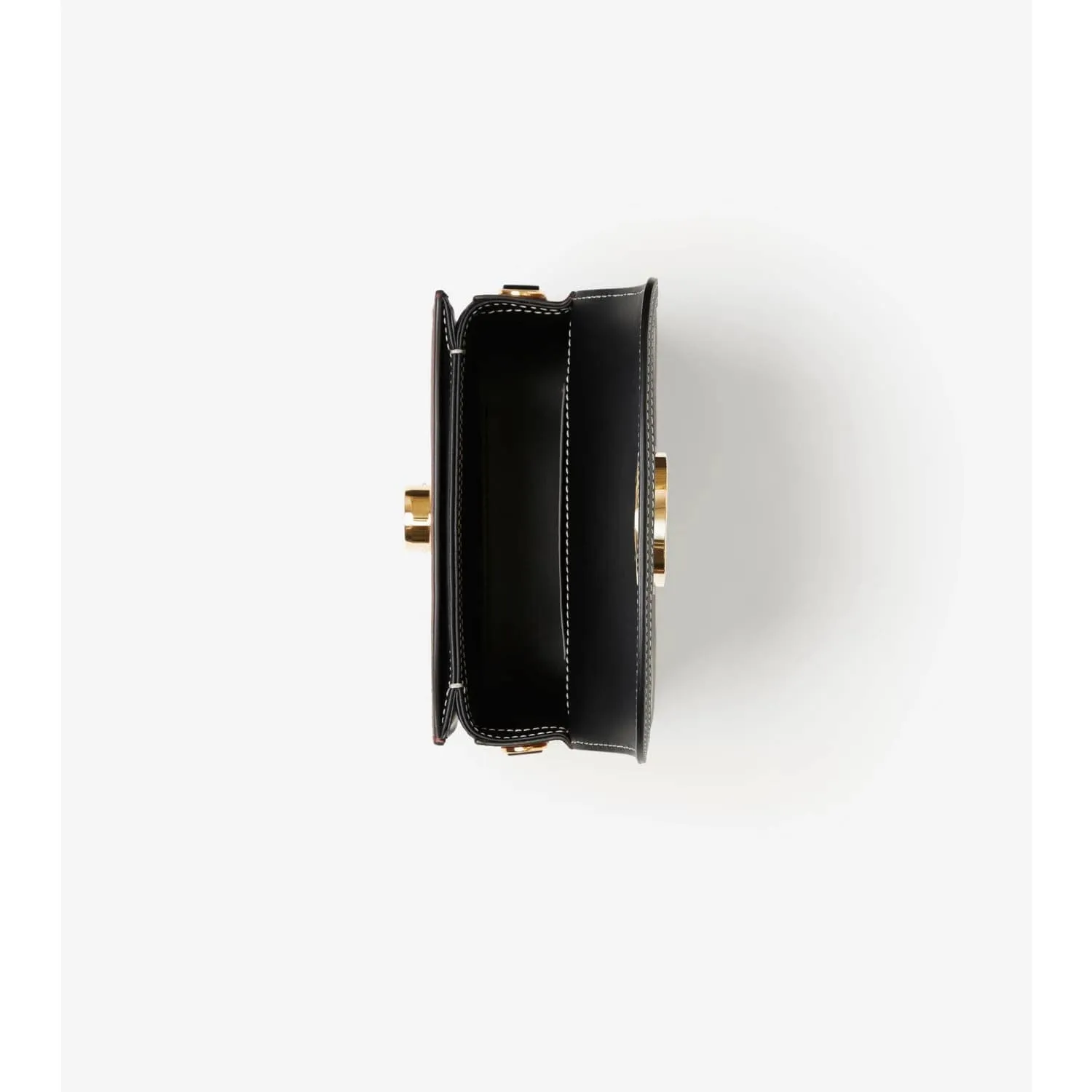 BURBERRY CHECK AND LEATHER SMALL ELIZABETH BAG