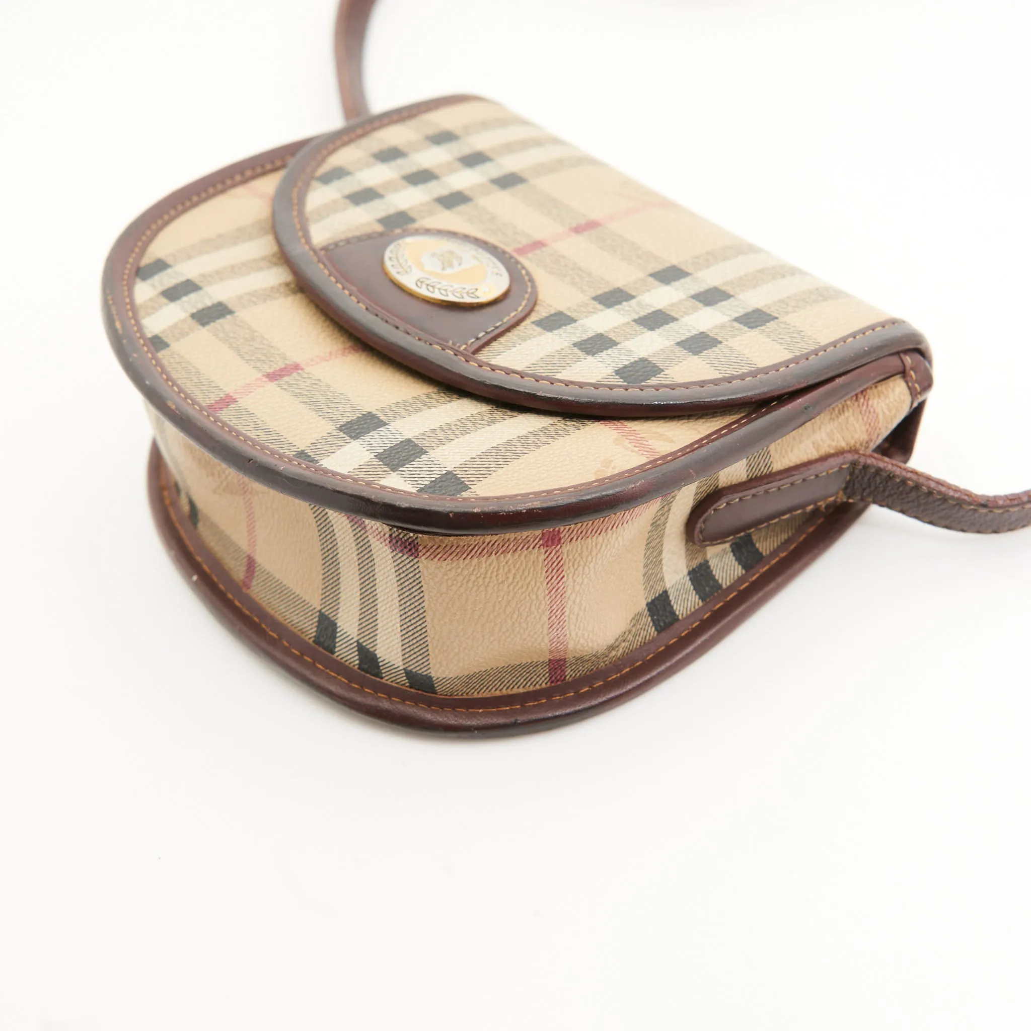 Burberry Vintage Canvas Mini Crossbody in Check Canvas
