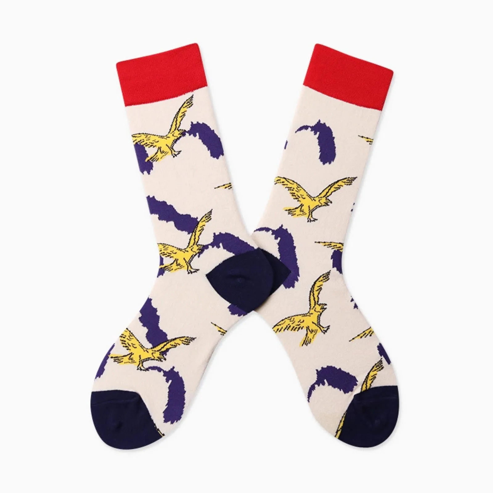 Cartoon Casual Cotton Socks 4 Pairs in Gift Set By Designer