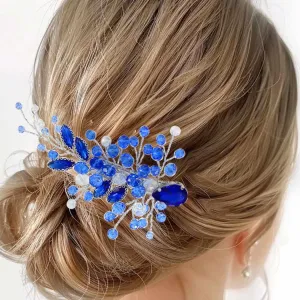 Casdre Rhinestone Wedding Hair Clip Crystal Bridal Hair Barrettes Prom Hair Pieces Hair Accessories for Women and Brides