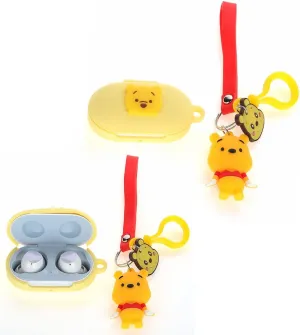 Case for Galaxy Buds/Buds Plus Earbuds with Doll Lanyard Carabiner, Silicone Cute Cover Protective Shockproof with Multiple Cartoon Styles for Samsung Wireless Earbuds