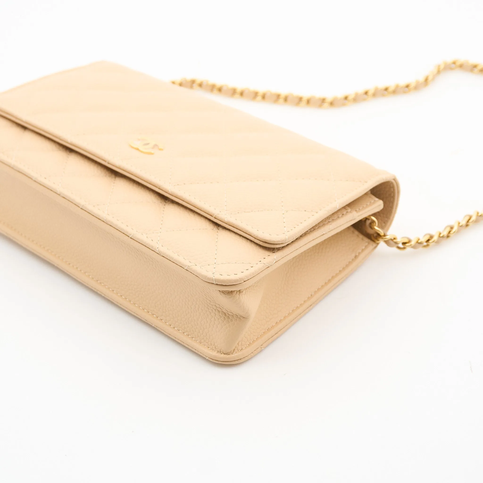 Chanel WOC Beige Caviar GHW